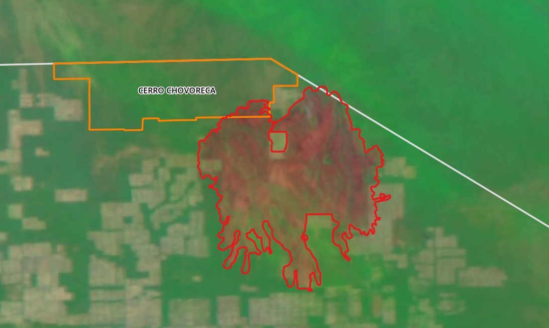 imagen satelital cerro chovoreca
