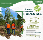 INFONA abre convocatoria de admisión a interesados para la carrera de Técnico Superior Forestal 2025
